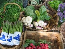 verdura in un mercato