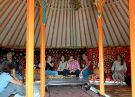 dentro la yurta