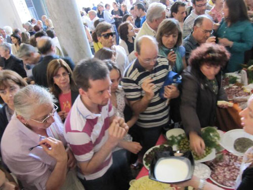 pubblico al buffet