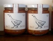 barattoli di ragù di oca