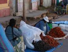 Mercato delle spezie in perù