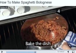 spezzone del video: il ragu cotto nel forno