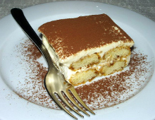 una fetta di tiramisu