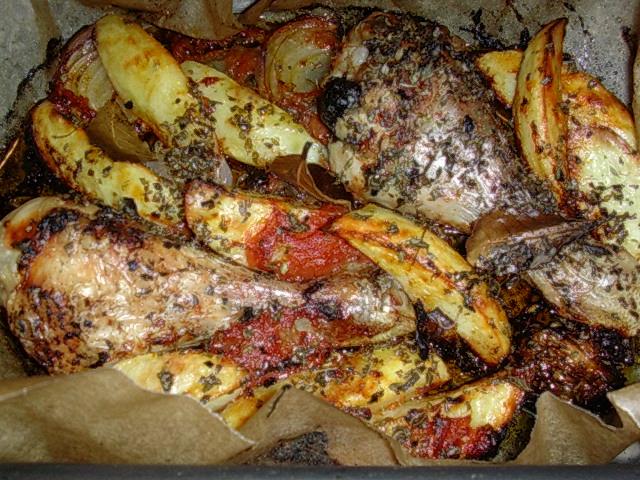 cosce di pollo al forno