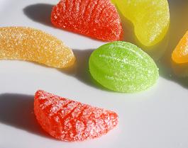 Caramelle colorate zuccherate