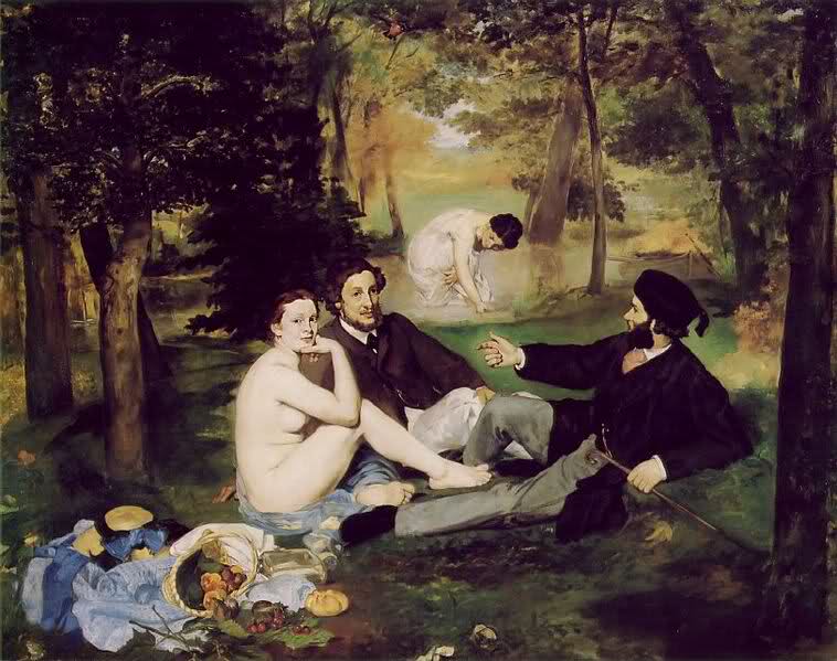 immagine dell'opera Le dejeuner sur l'herbe di Manet