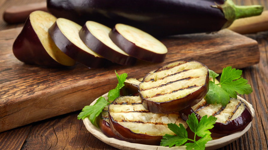 Melanzane con scapece di cipolle