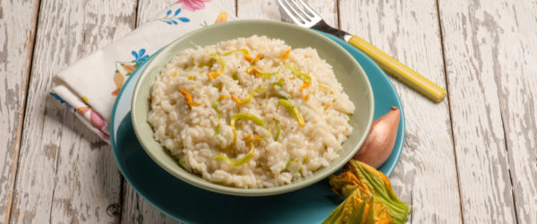 Risotto fiori di zucca