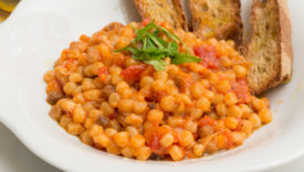 fregula con i funghi