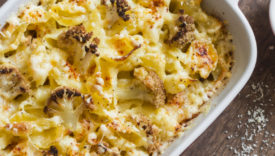 pasta al forno con crema di cavolfiore