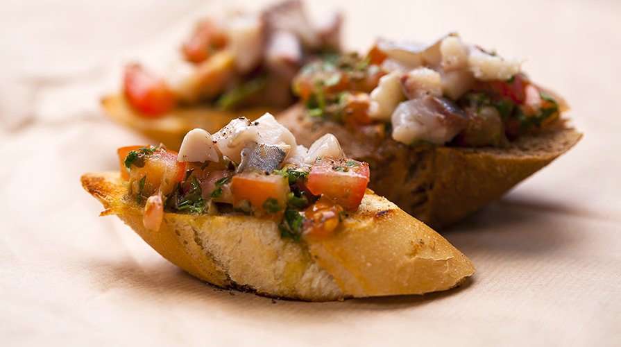 bruschetta del pescatore