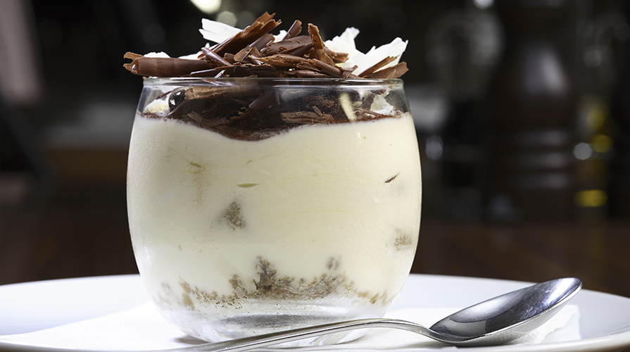 mousse al cioccolato bianco