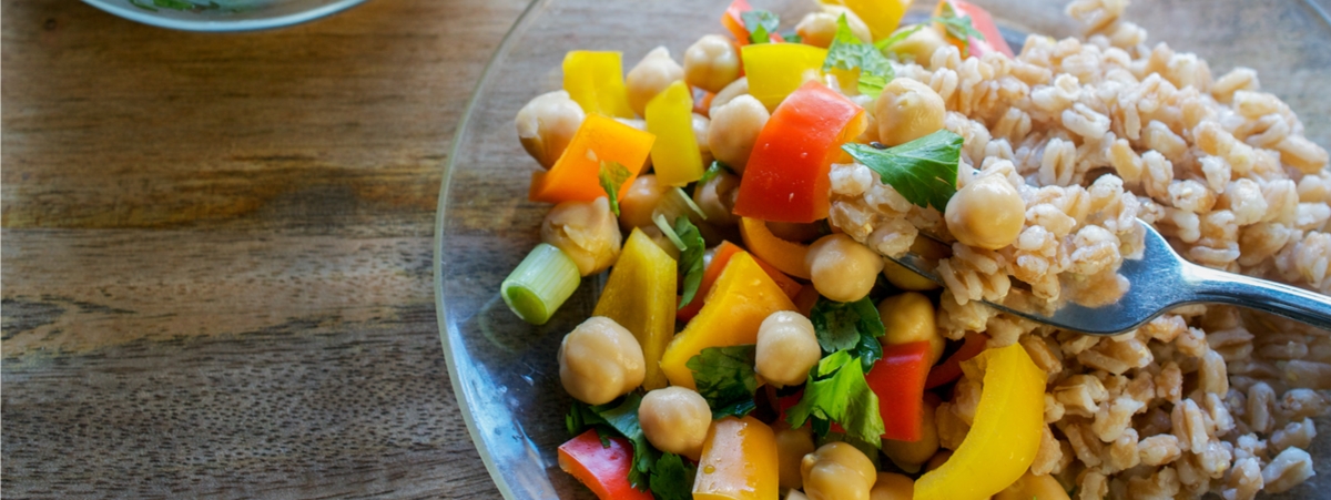 insalata di farro rucola e tonno