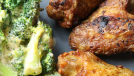 ali di pollo e broccoli