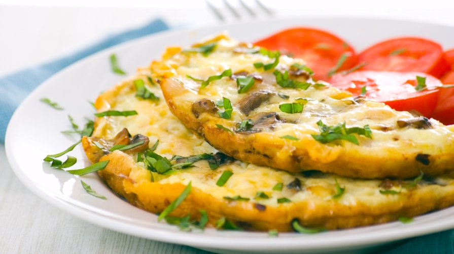 frittata di funghi coprini