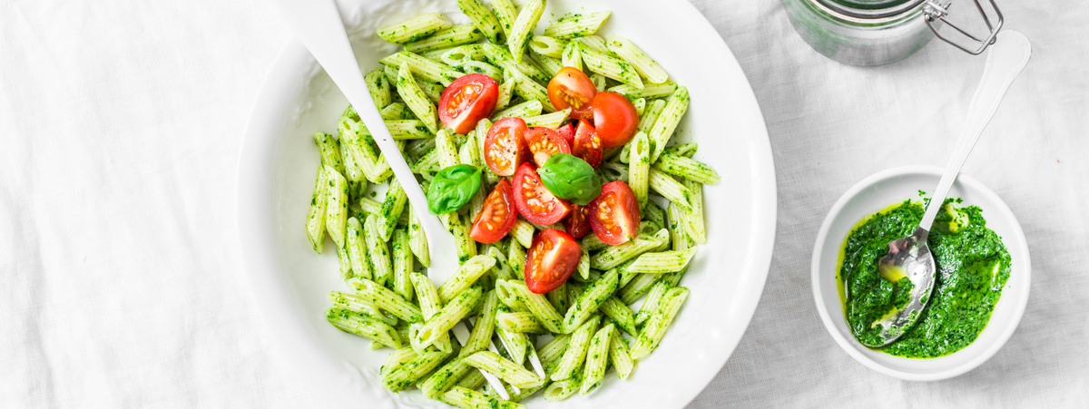 penne rucola e pomodorini