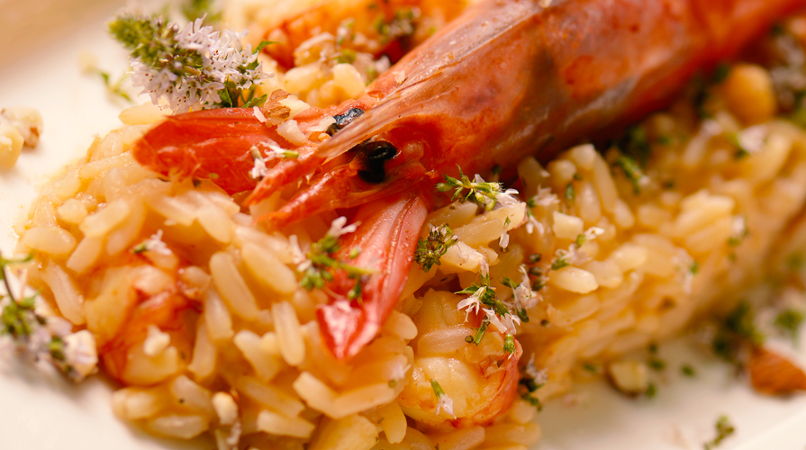 Ricetta Risotto alla crema di scampi Giornale del cibo