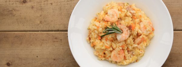 risotto crema di scampi