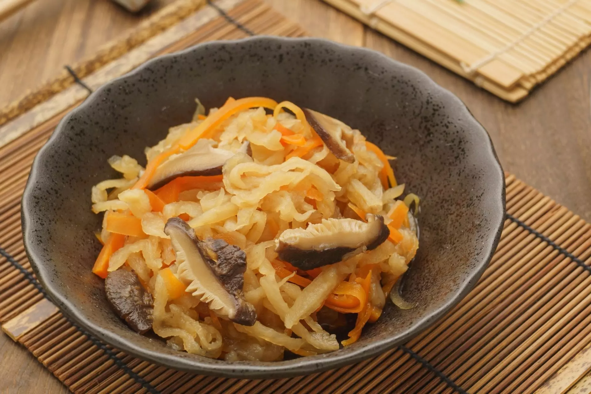 daikon e funghi