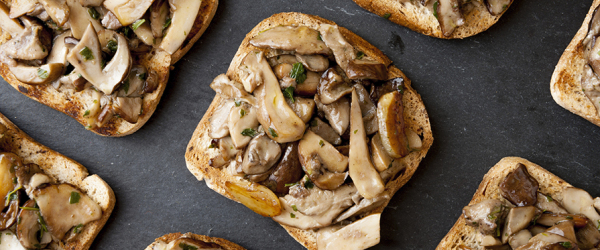 Bruschetta con funghi porcini