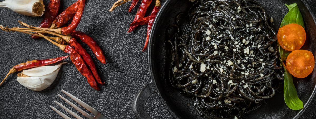 tagliolini al nero di seppia