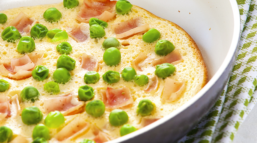 frittata-con-piselli-e-prosciutto