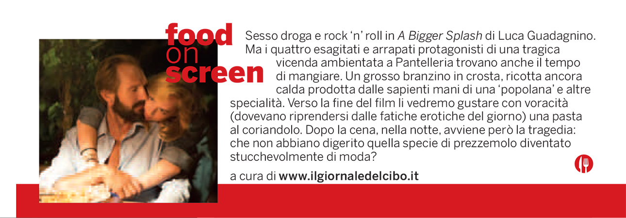 Food on screen 8 settembre