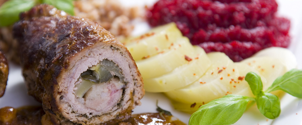 Involtini di pollo con noci