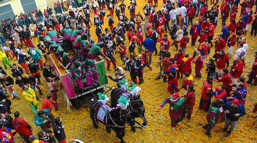 Feste di Carnevale con il Cibo