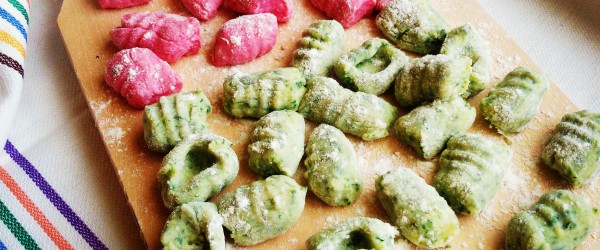 Gnocchi spinaci e barbabietola