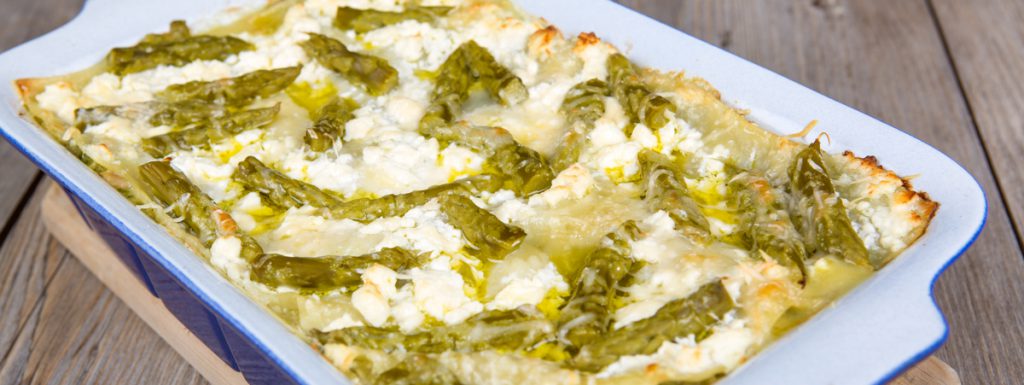 lasagnette salmone e asparagi