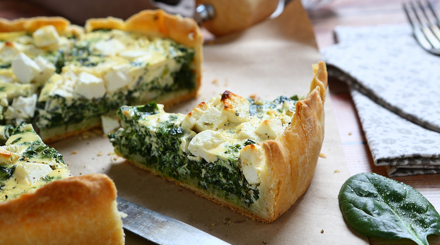 crostata di spinaci novelli