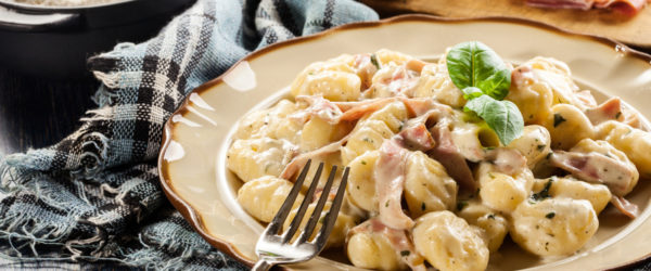 gnocchi con fiori di zucca