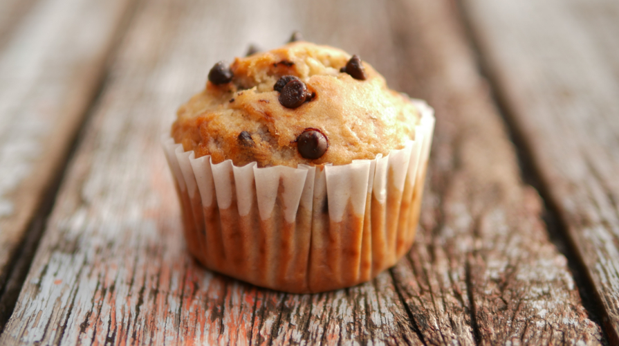 muffin con gocce di cioccolato