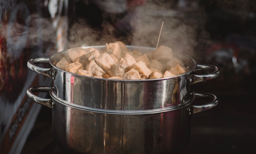 spezzatino di carne al vapore