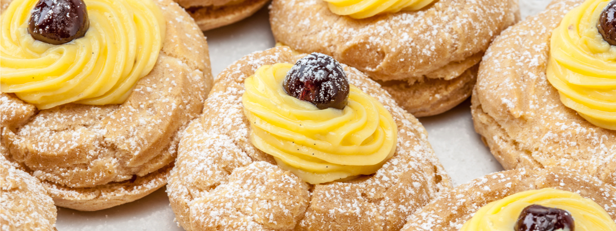 zeppole di san giuseppe vegan