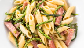 pasta con asparagi e pancetta