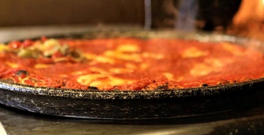 pizza al trancio in tegame