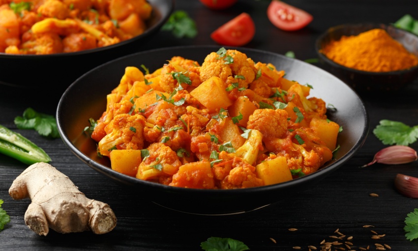 piatto della cucina indiana