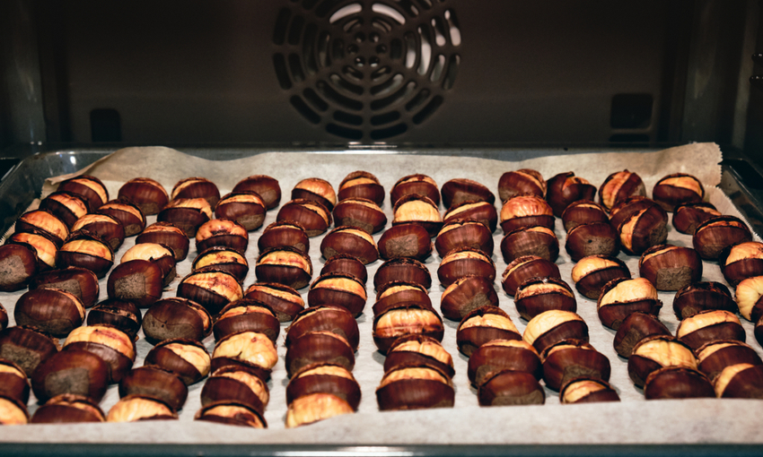 Castagne al forno