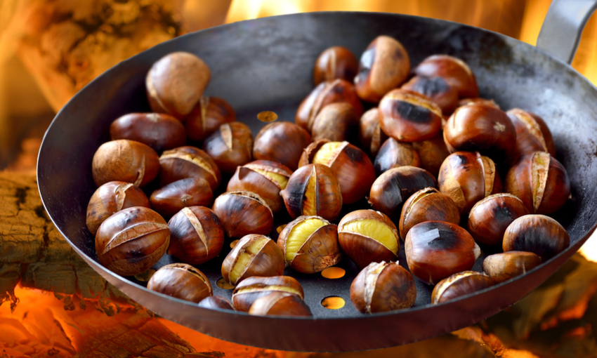 Castagne in padella