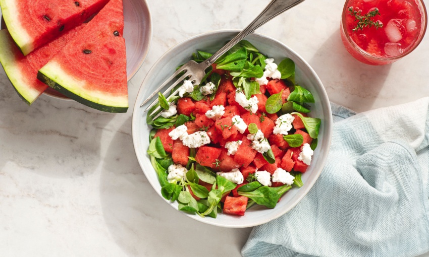 insalata di anguria e feta