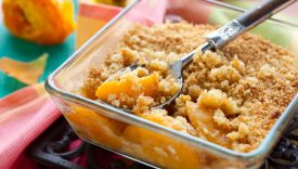 crumble di pesche