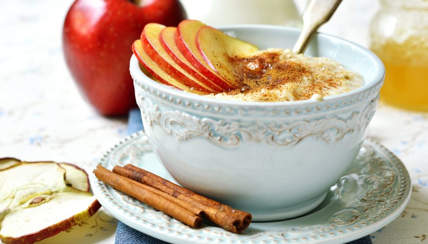 porridge avena mela e cannella
