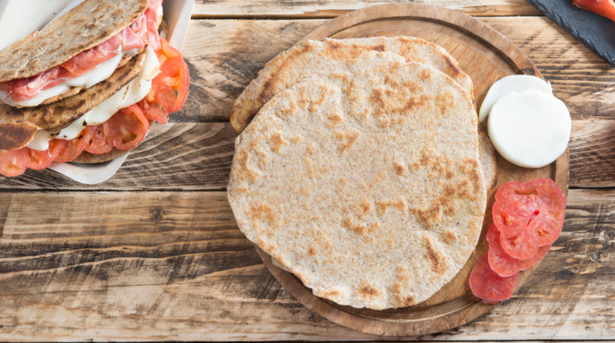 piadina integrale senza strutto