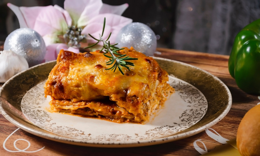 lasagna per il cenone di capodanno dei bambini