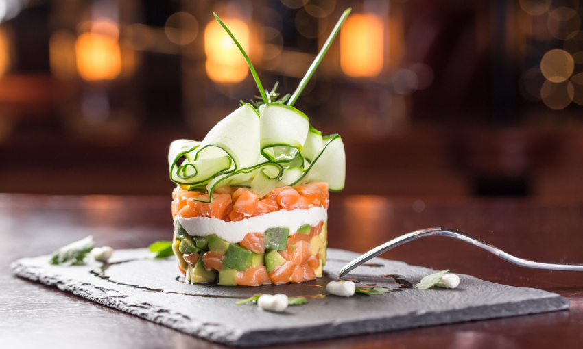 tartare di salmone e avocado