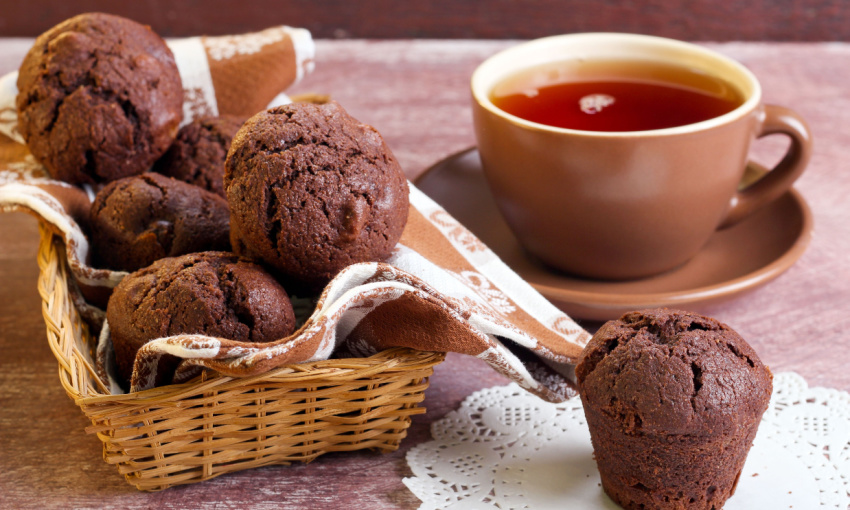 muffin al cioccolato in friggitrice ad aria