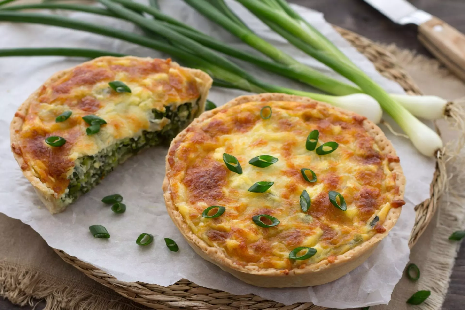quiche con i cipollotti