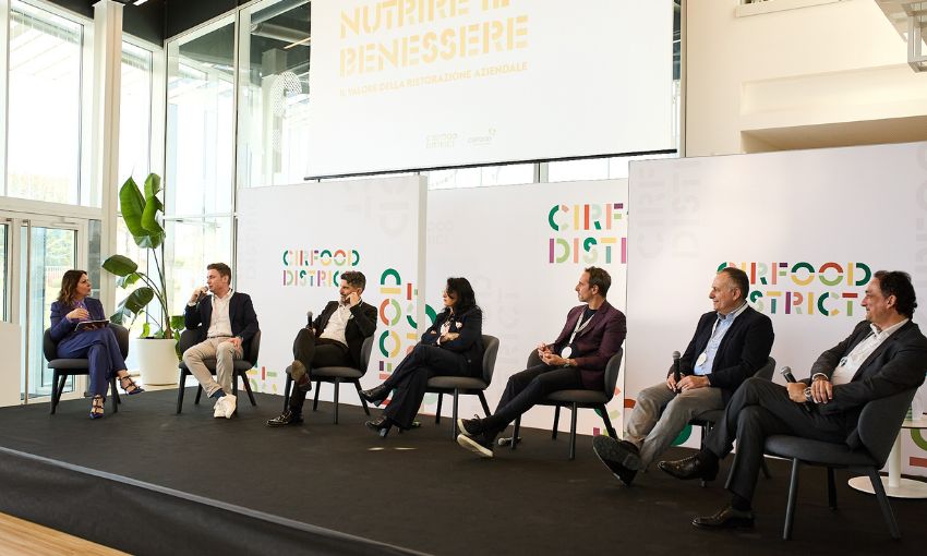 l’evento “Nutrire il benessere. Il valore della ristorazione aziendale”, tenutosi al CIRFOOD DISTRICT